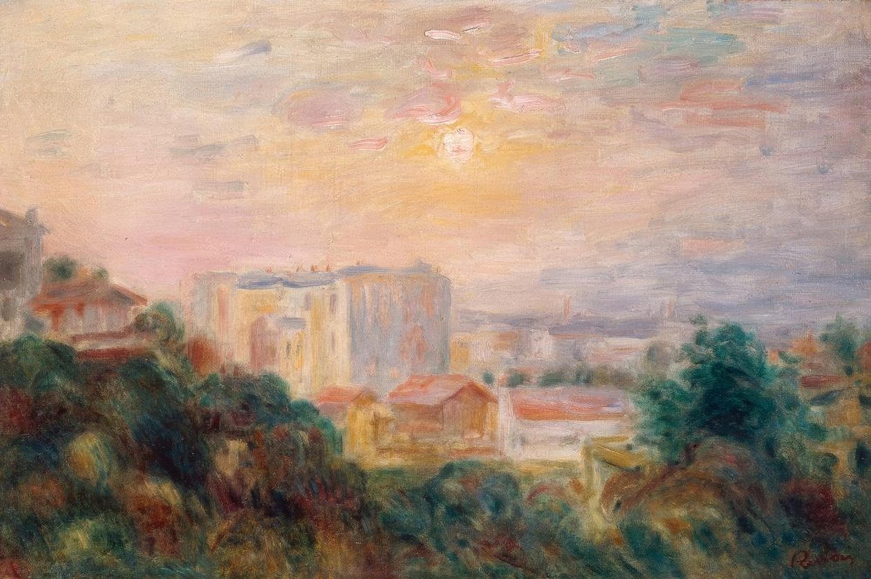 Vista di Montmartre da Pierre-Auguste Renoir