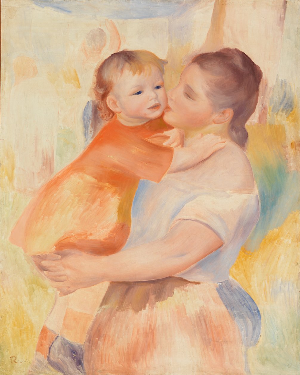 Lavandaia e Bambino da Pierre Auguste Renoir
