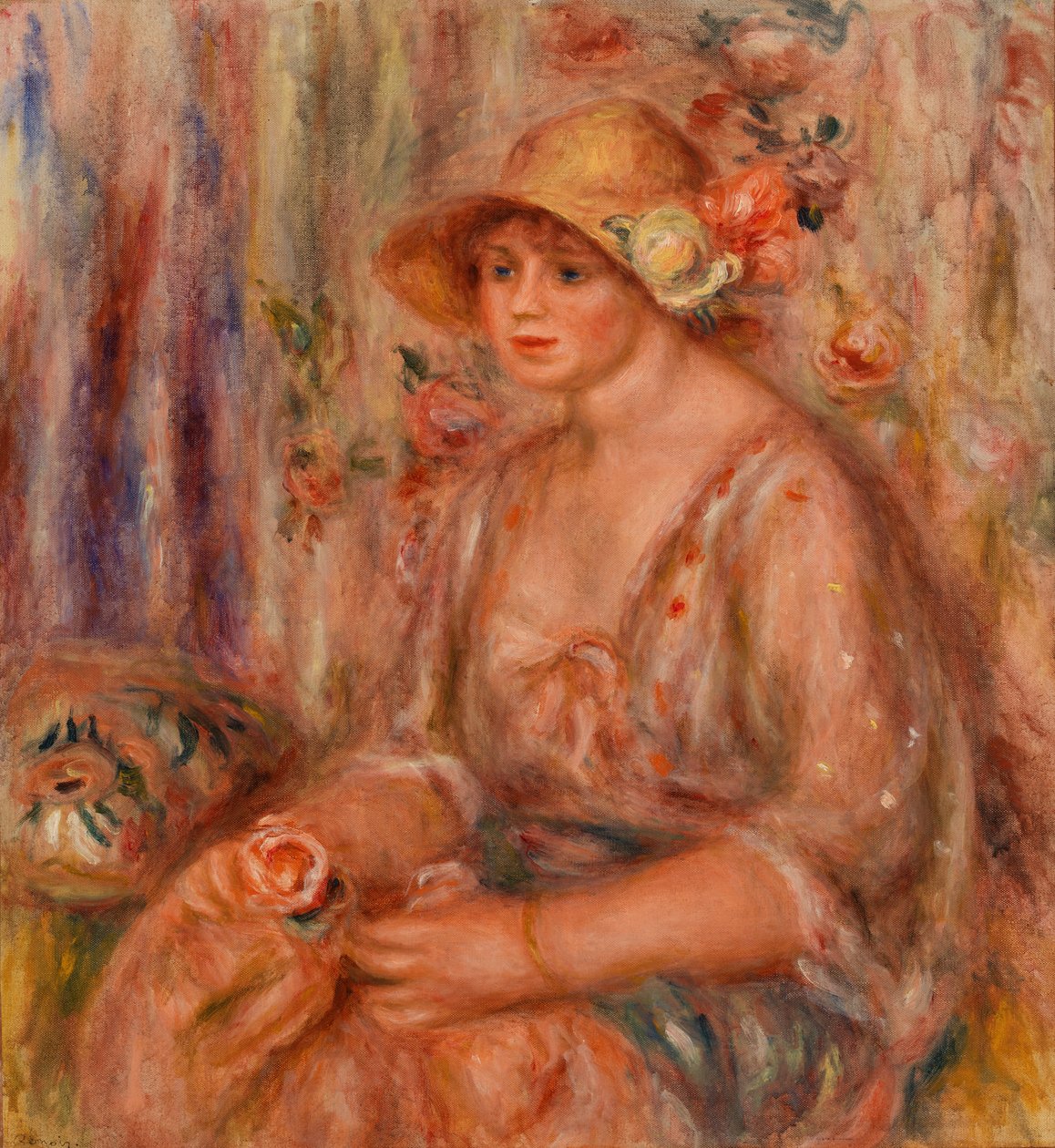 Donna in abito di mussola da Pierre Auguste Renoir