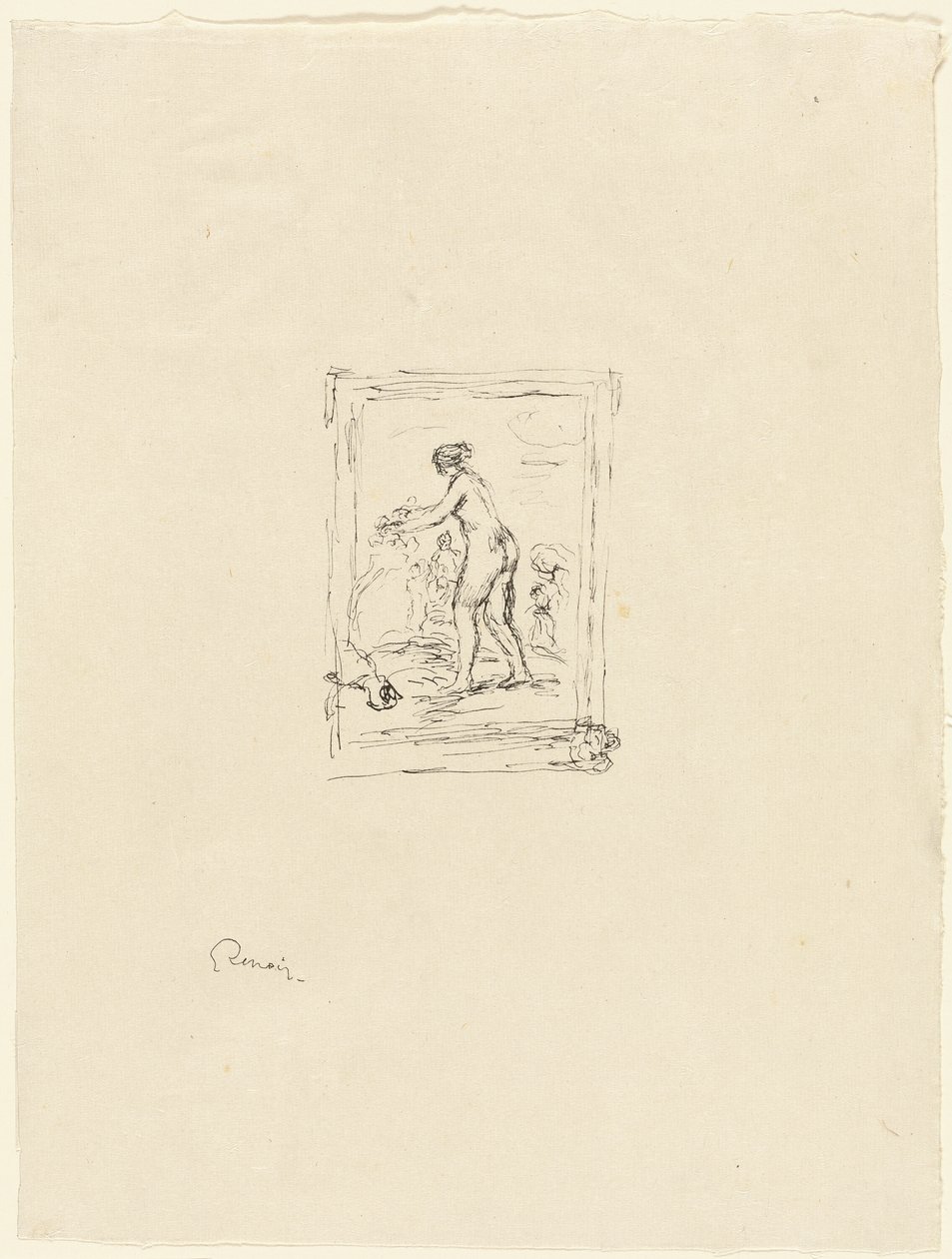 Donna con vite, 2a variante da Pierre Auguste Renoir
