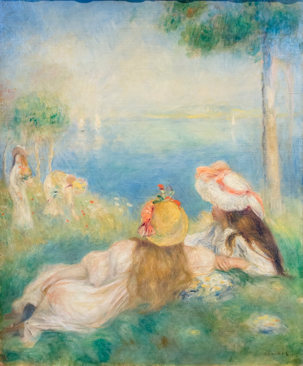 Ragazze giovani al mare, c. 1894 da Pierre Auguste Renoir
