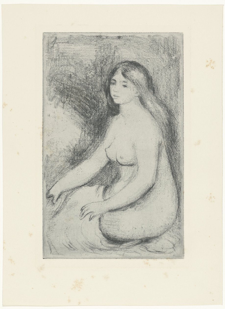 Donna nuda seduta da Pierre Auguste Renoir