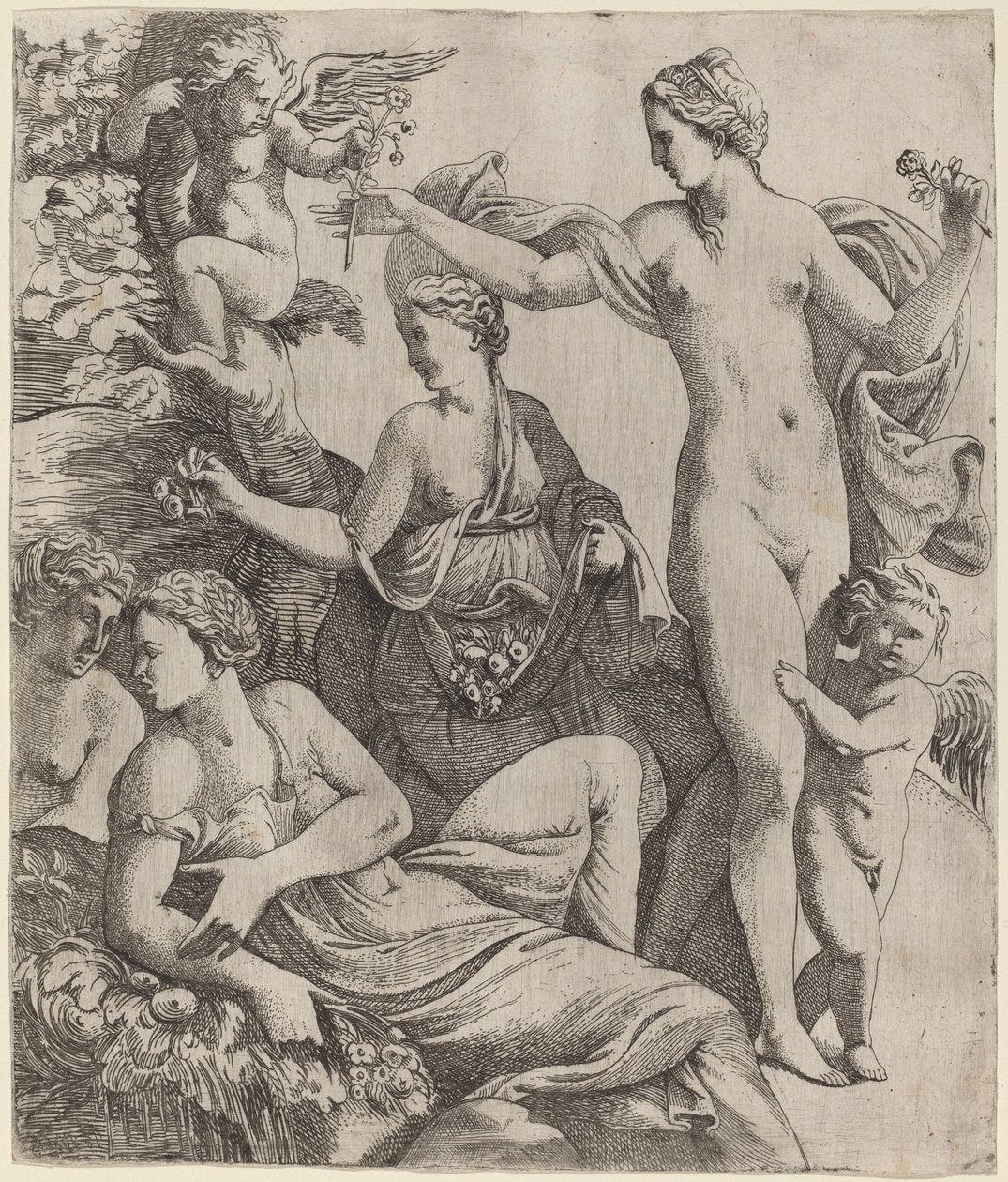 Venere con le Grazie e Putti da Pierre Biard the Younger