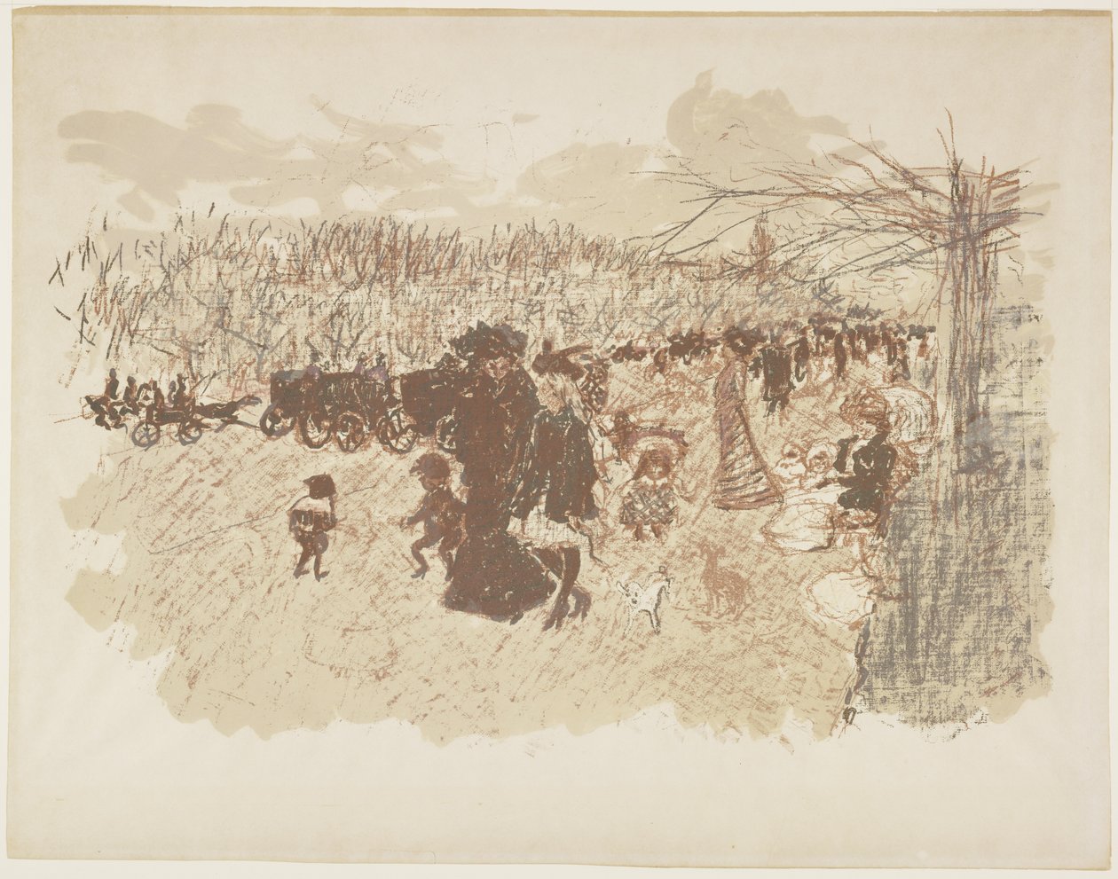 Viale nel Bois de Boulogne da Pierre Bonnard