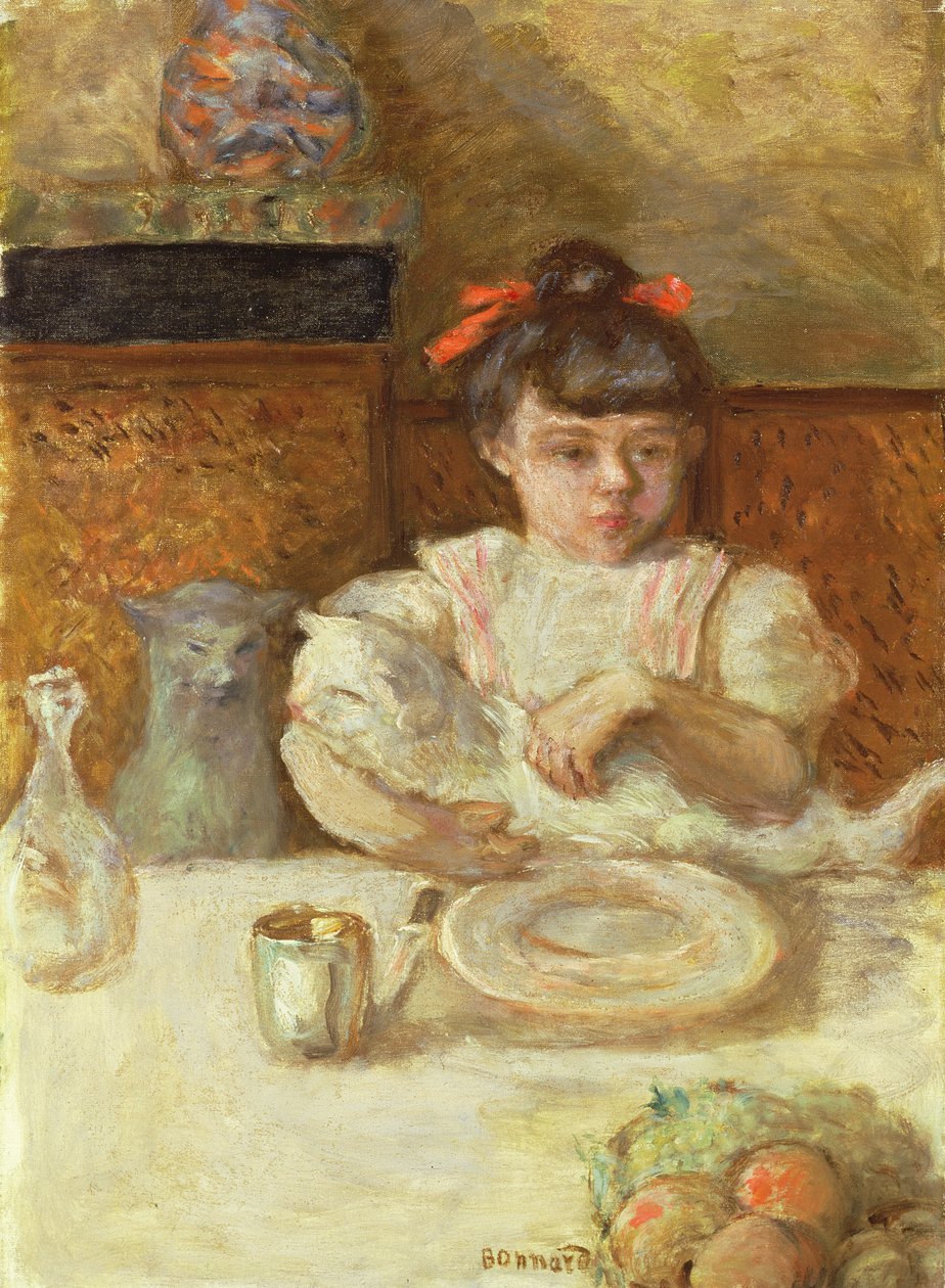 Bambino con gatti, c.1906 da Pierre Bonnard