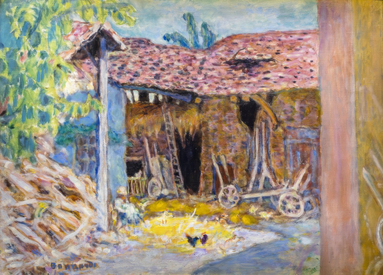Cortile di una fattoria o Il fienile da Pierre Bonnard