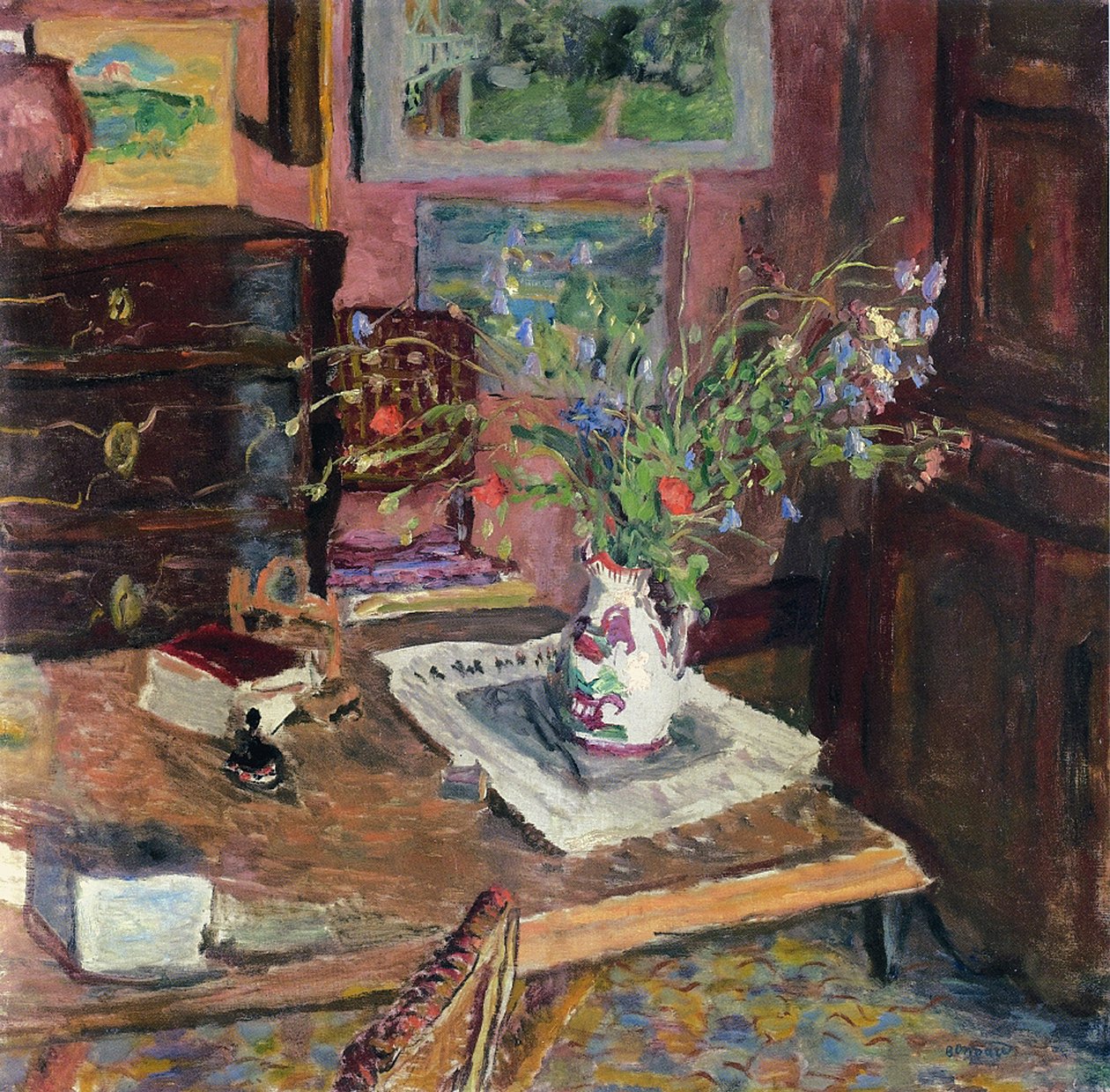 Interno con fiori, c.1910 da Pierre Bonnard
