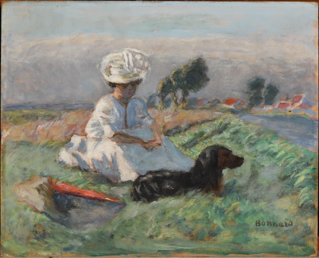 La donna con il cane da Pierre Bonnard