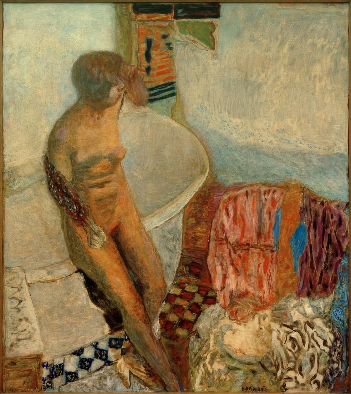 Nudo alla vasca da bagno (Uscita dal bagno) da Pierre Bonnard