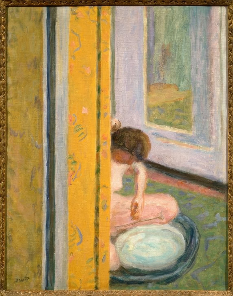 Nudo con tenda gialla da Pierre Bonnard