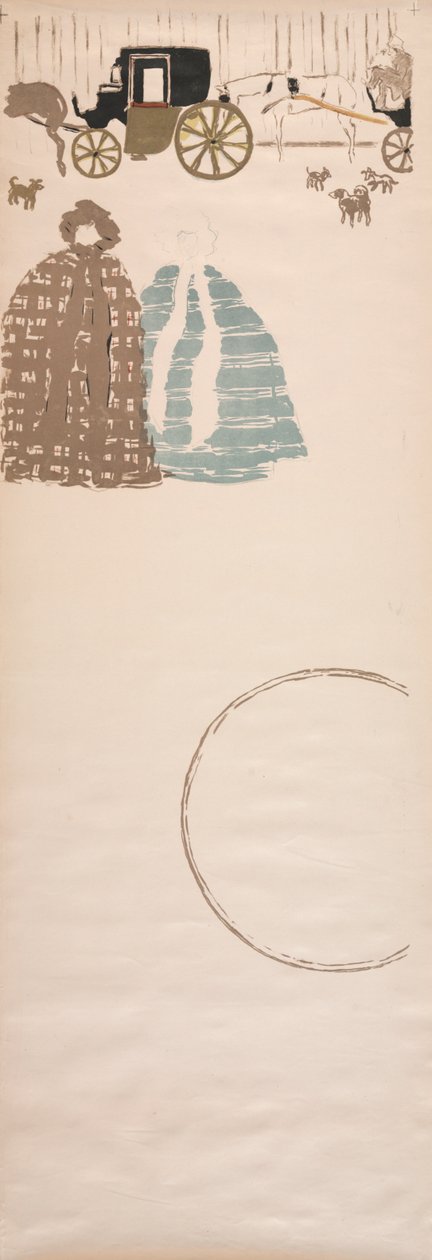 Passeggiata delle bambinaie, Frieze of Carriages, 1895 da Pierre Bonnard