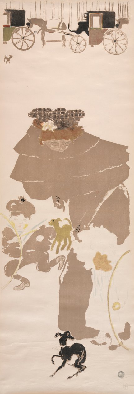 Passeggiata delle bambinaie, Frieze of Carriages, 1895 da Pierre Bonnard