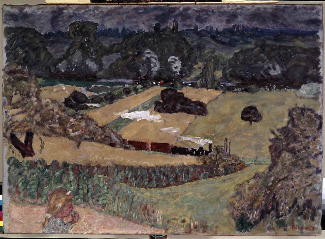 Paesaggio con treno merci da Pierre Bonnard