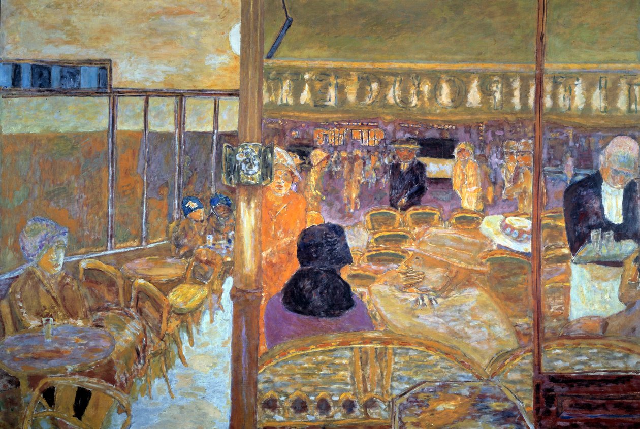 Place Clichy a Parigi di sera, il caffè del Petit Poucet da Pierre Bonnard