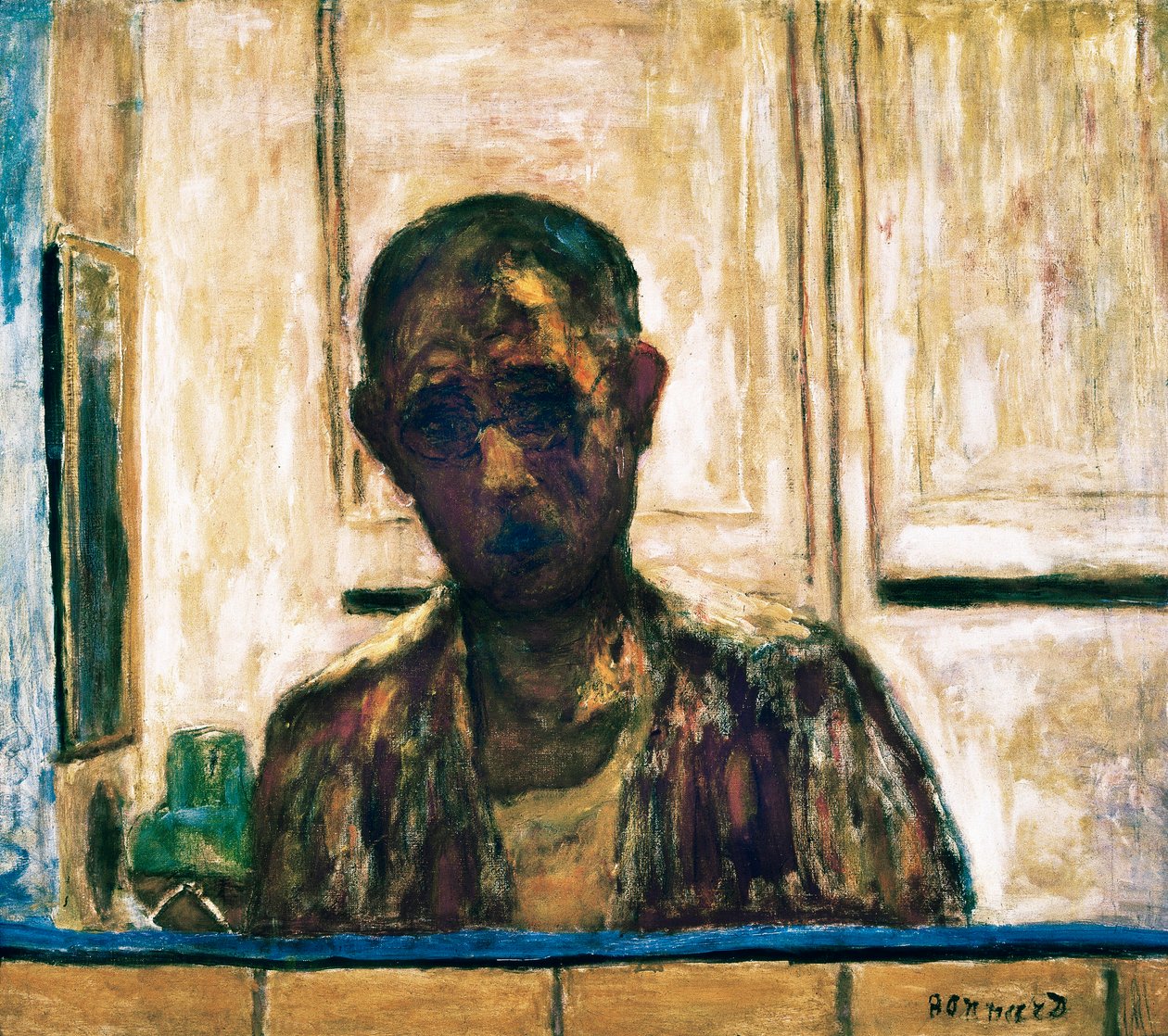Autoritratto in uno specchio da barba da Pierre Bonnard