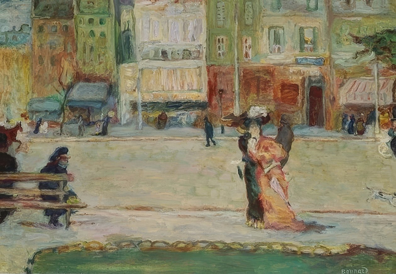 Scena di strada, Avenue Clichy, Parigi da Pierre Bonnard