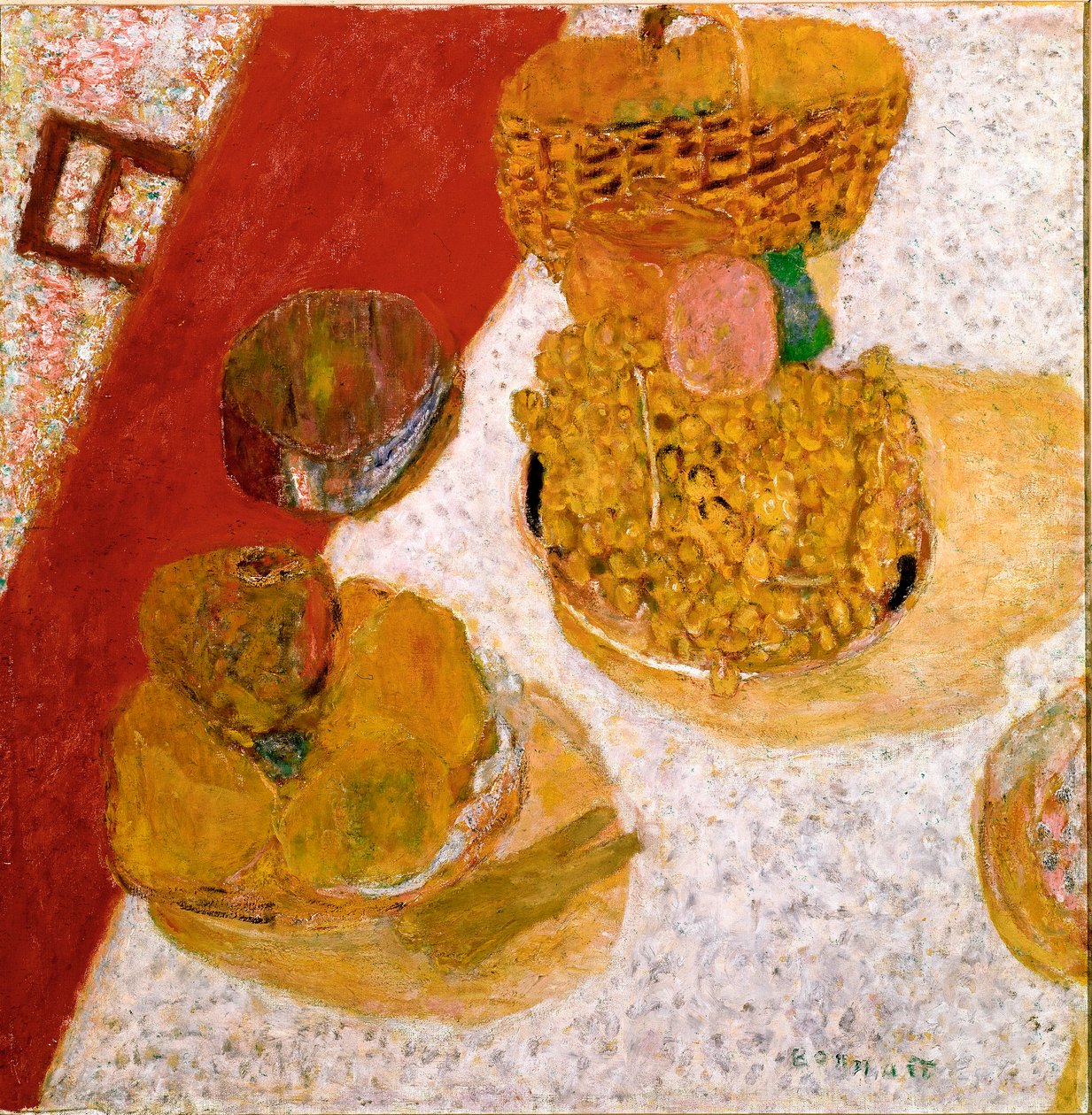 Angolo del tavolo, natura morta con frutta da Pierre Bonnard