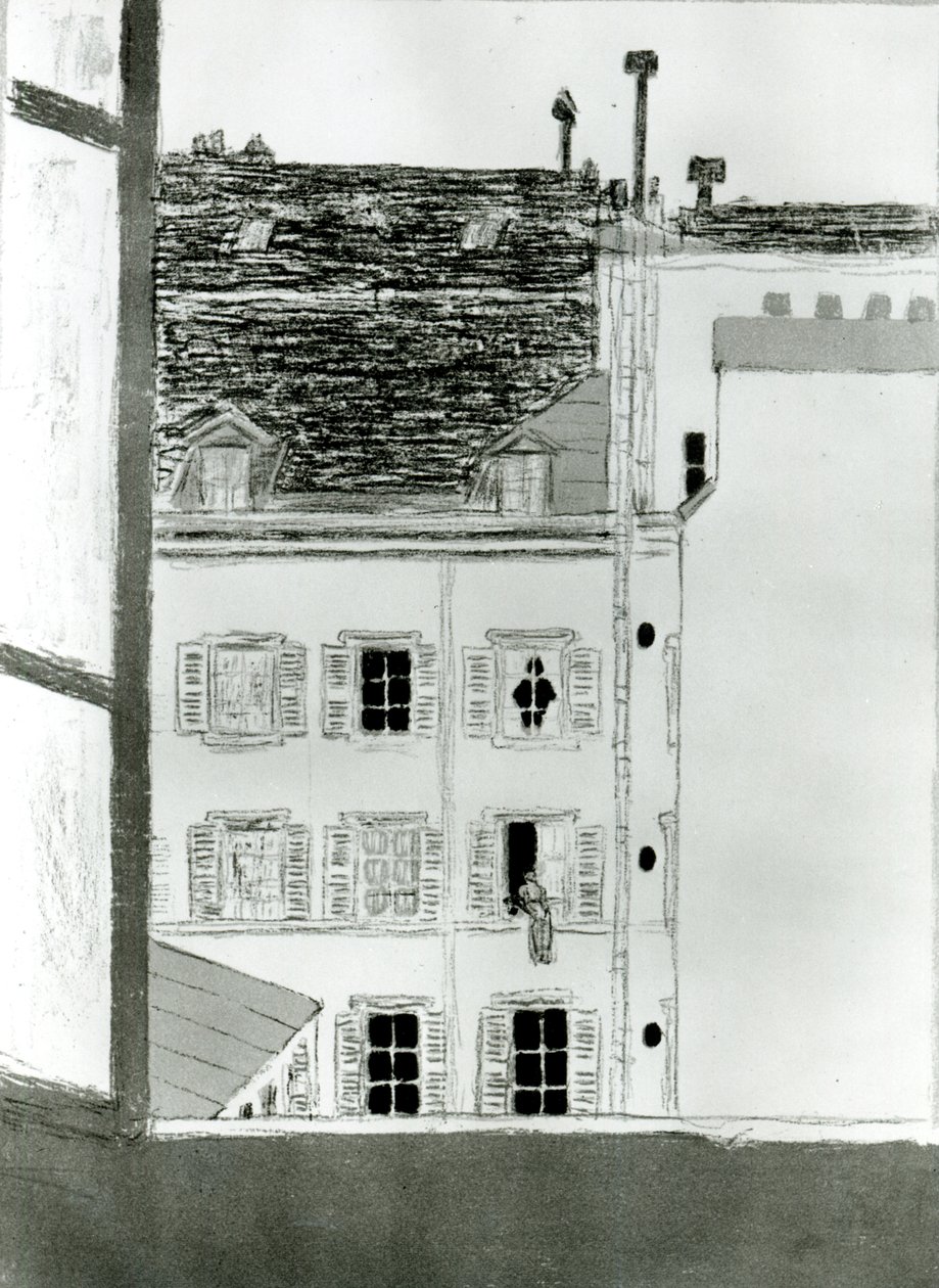 La casa nel cortile da Pierre Bonnard