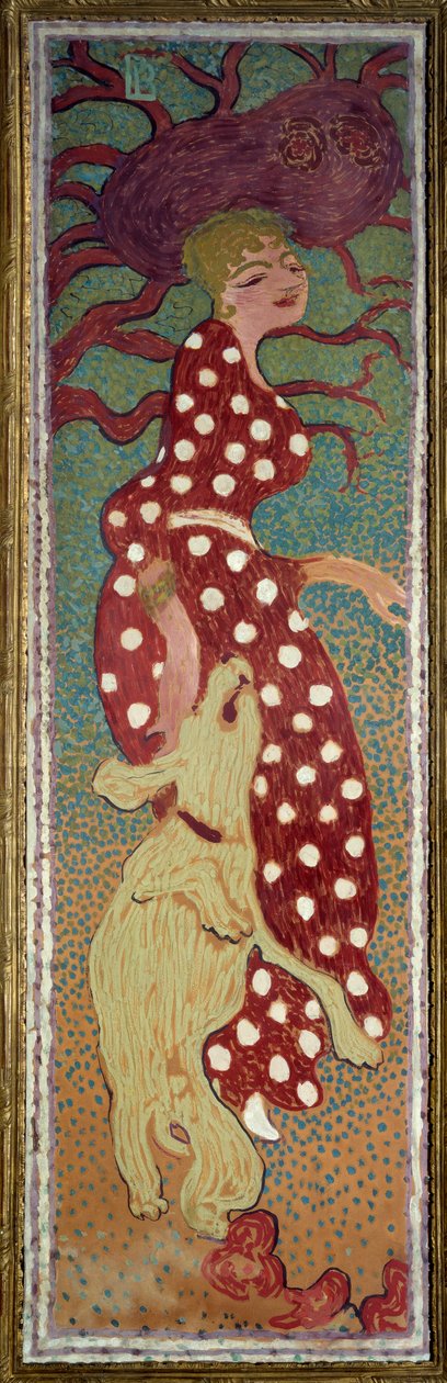 Donna con vestito a pois bianchi da Pierre Bonnard