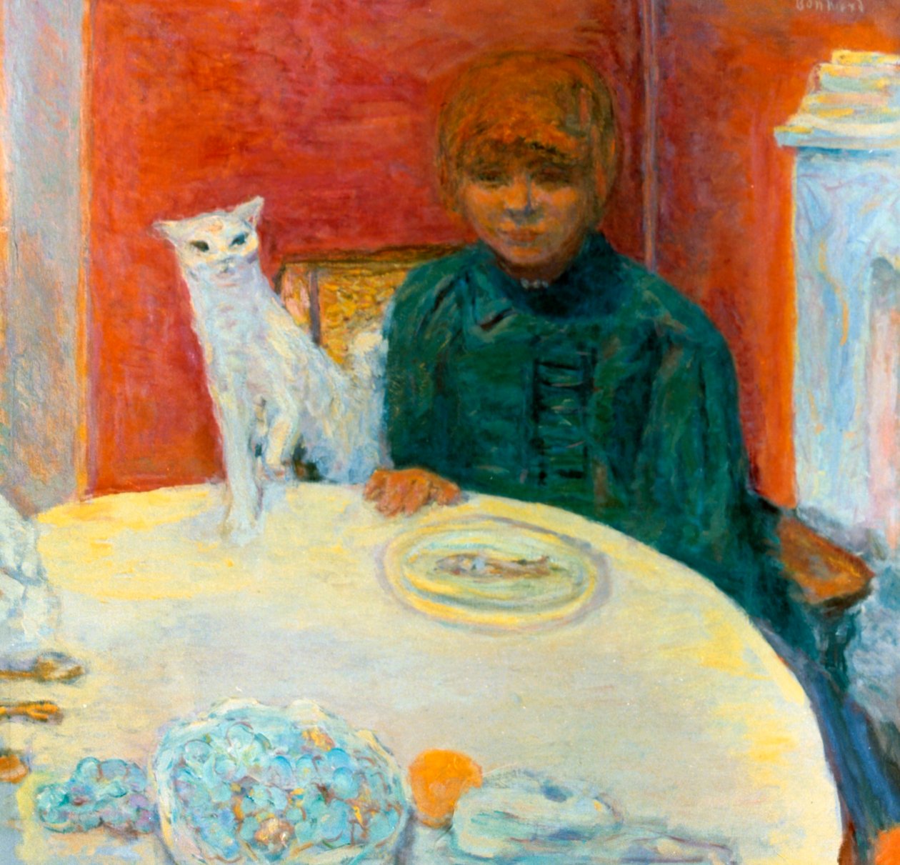 Donna con un gatto da Pierre Bonnard