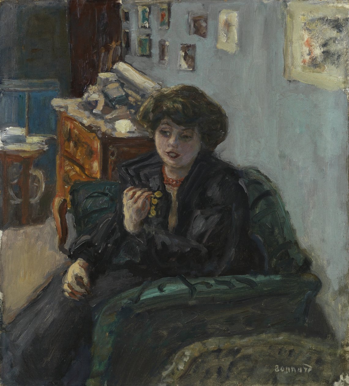 Giovane Donna in un Interno da Pierre Bonnard