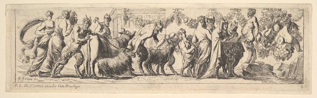 Baccanale, 1615-42 da Pierre Brebiette