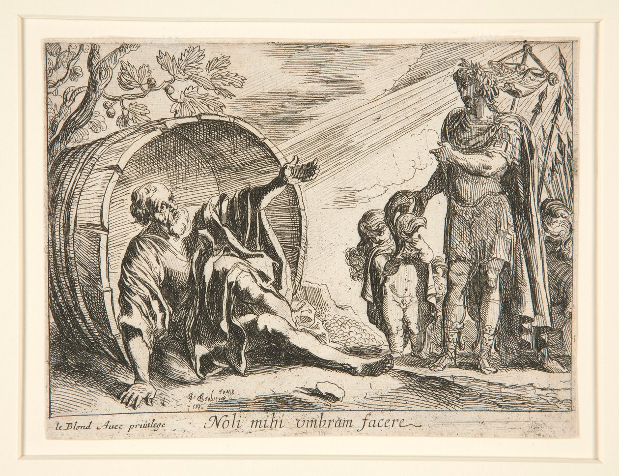 Diogene e Alessandro Magno da Pierre Brebiette