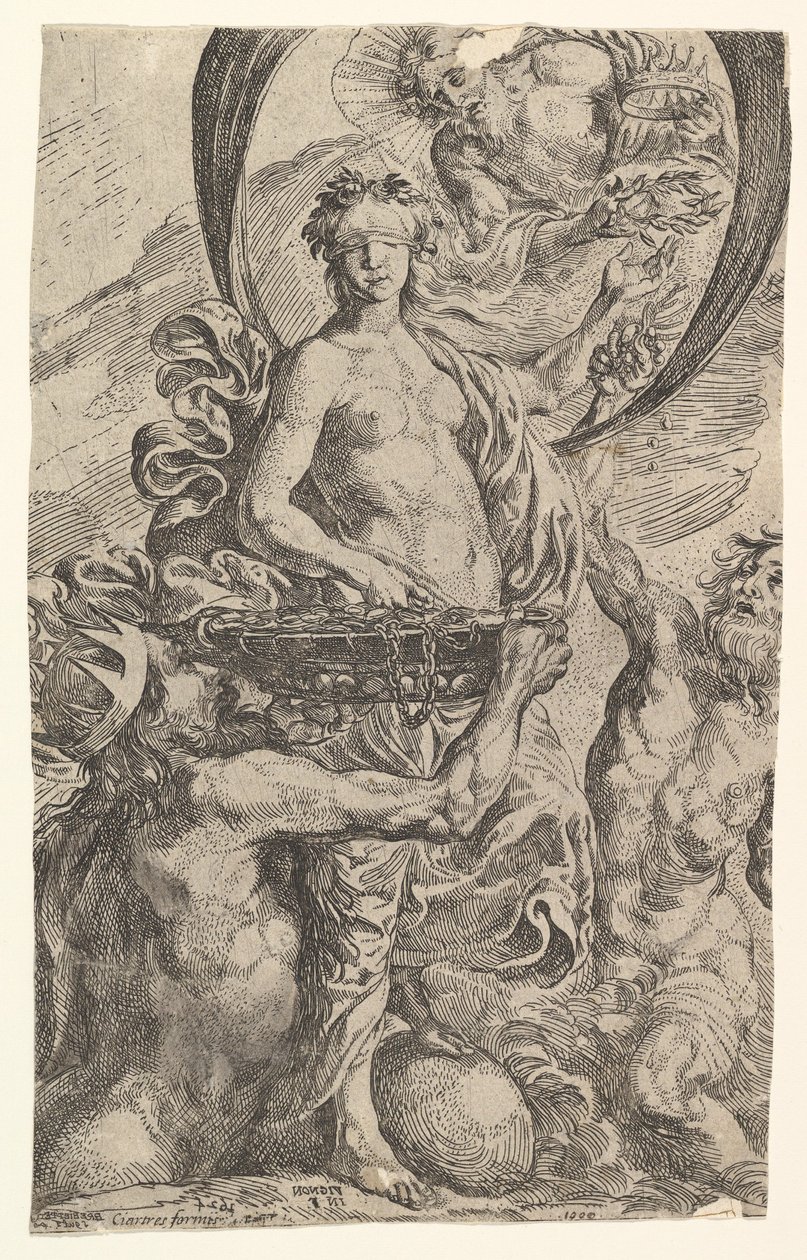 Giove, Plutone e Nettuno offrono le loro ricchezze alla Fortuna da Pierre Brebiette