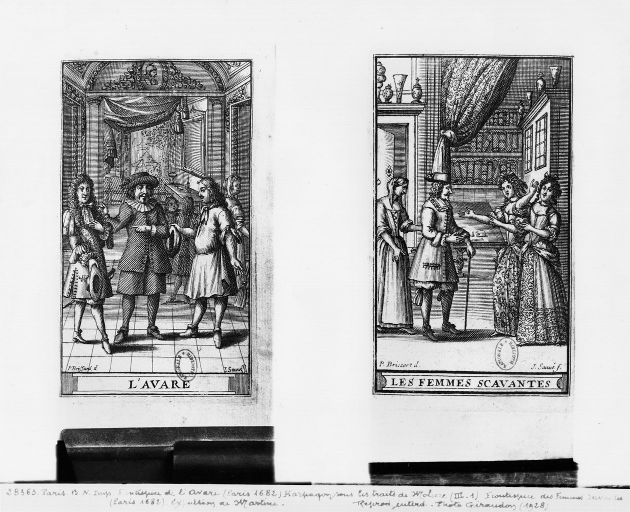 Molière come Arpagone, frontespizio per 