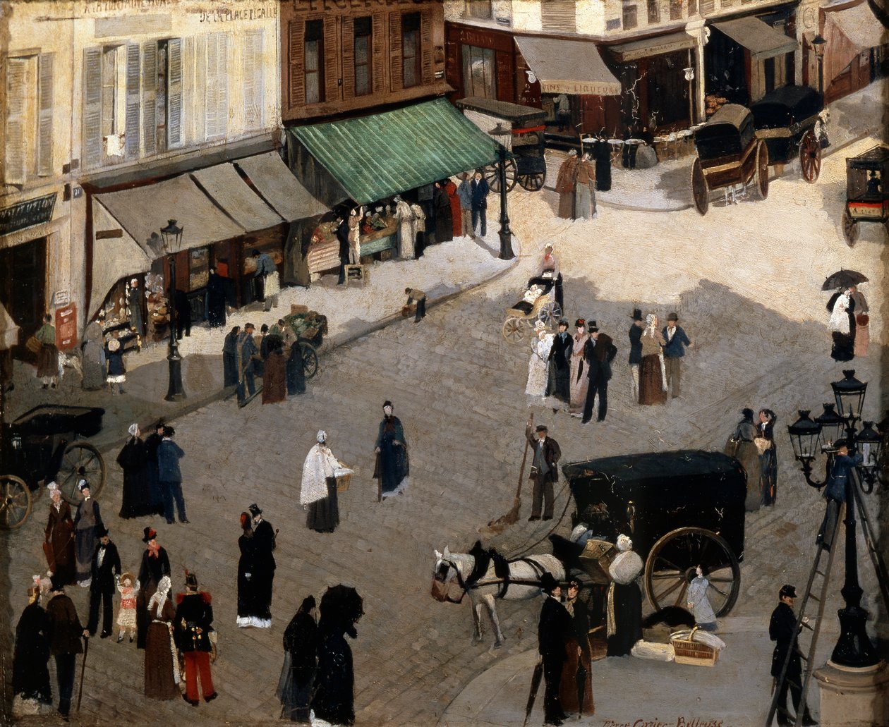Place Pigalle a Parigi da Pierre Carrier Belleuse