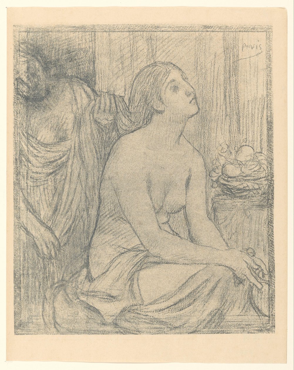 Donna alla toeletta da Pierre Cécile Puvis de Chavannes
