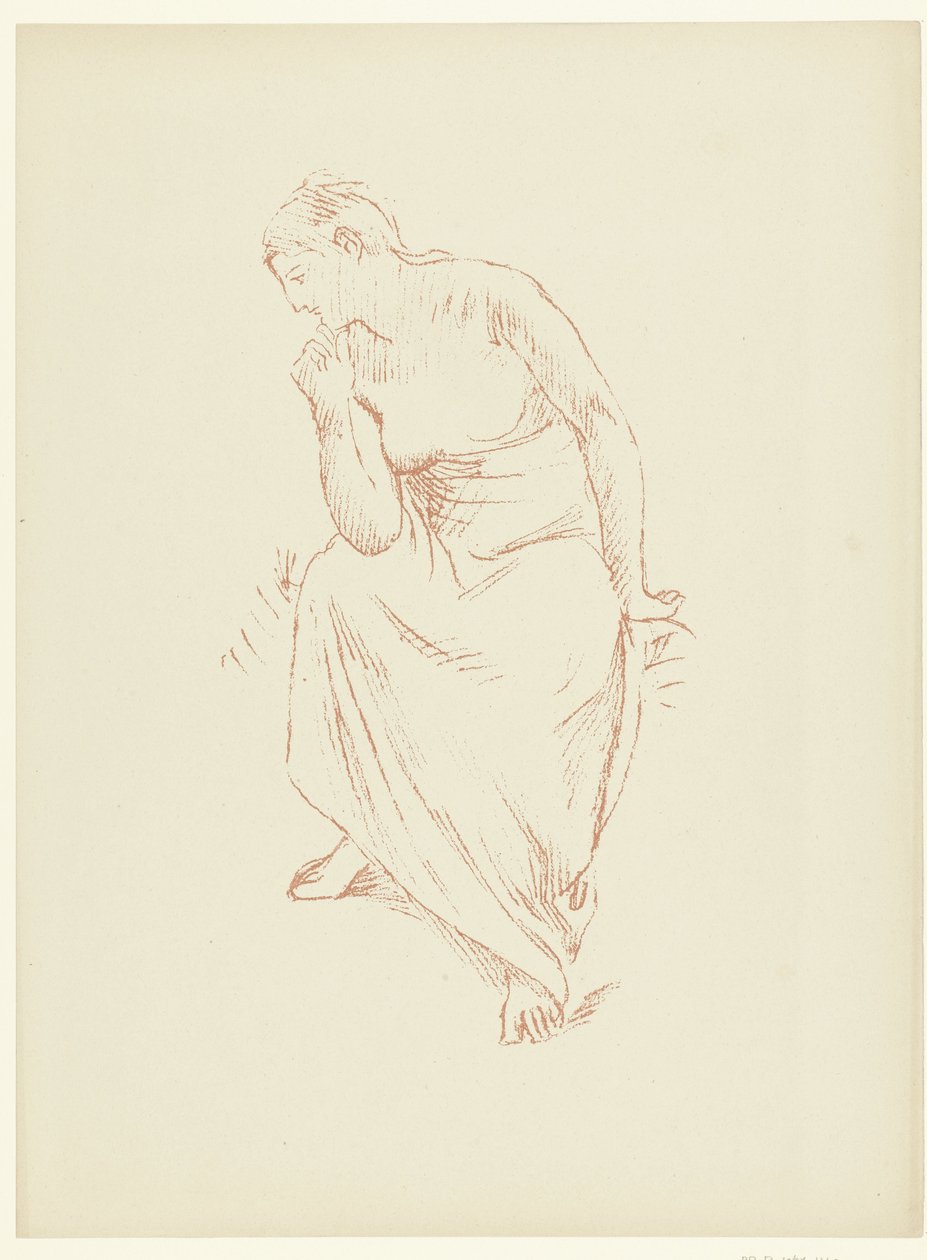 Donna seminuda seduta da Pierre Cécile Puvis de Chavannes