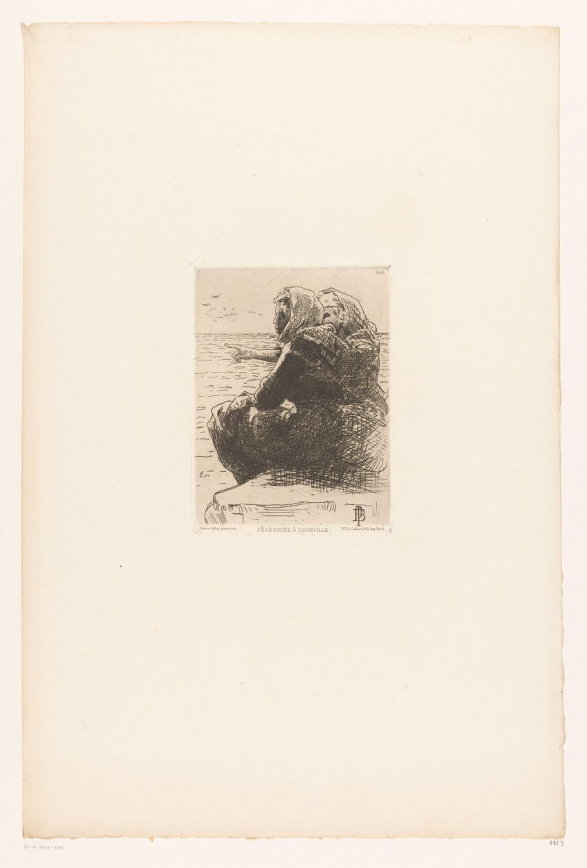 Donne che riposano sulla costa da Pierre Celestin Billet