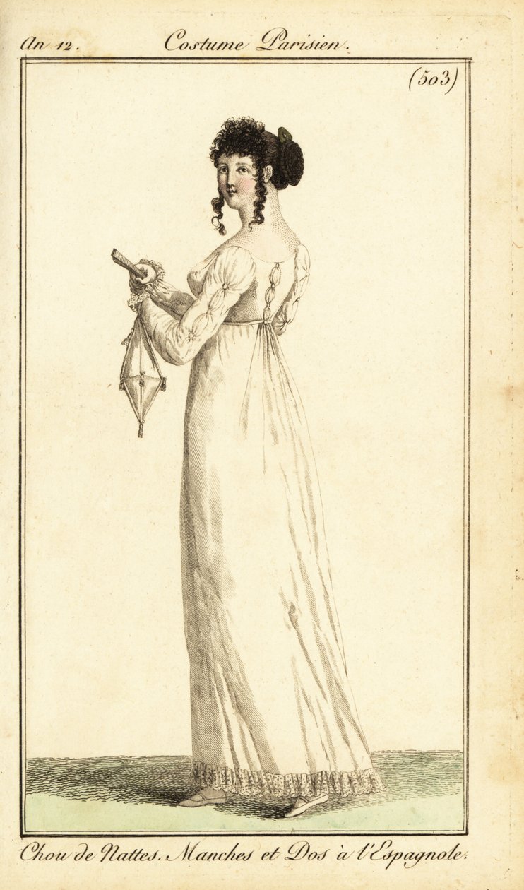Donna in abito con frecce spagnole, Parigi da Pierre Charles Baquoy