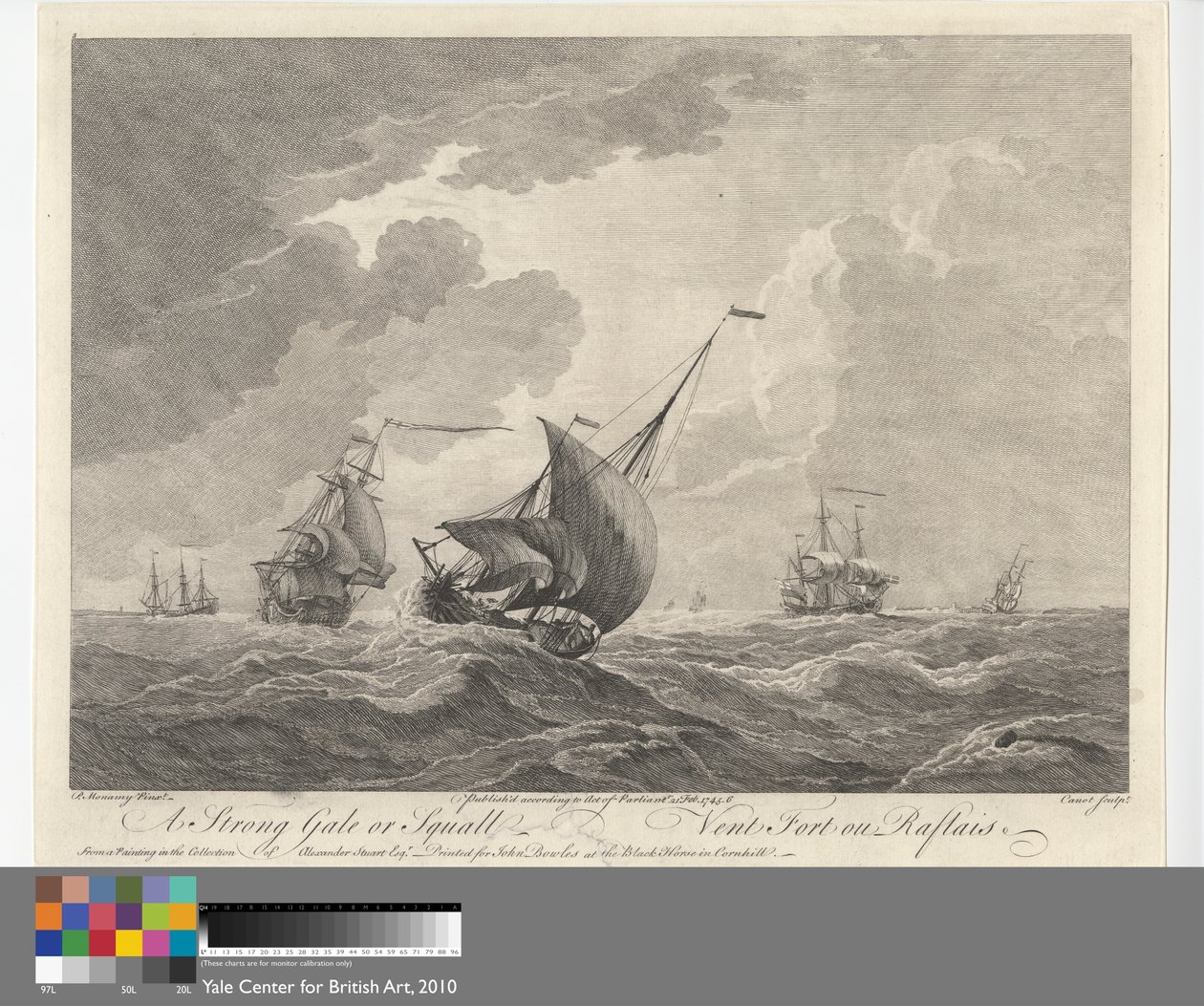 Una Forte Burrasca o Tempesta da Pierre Charles Canot