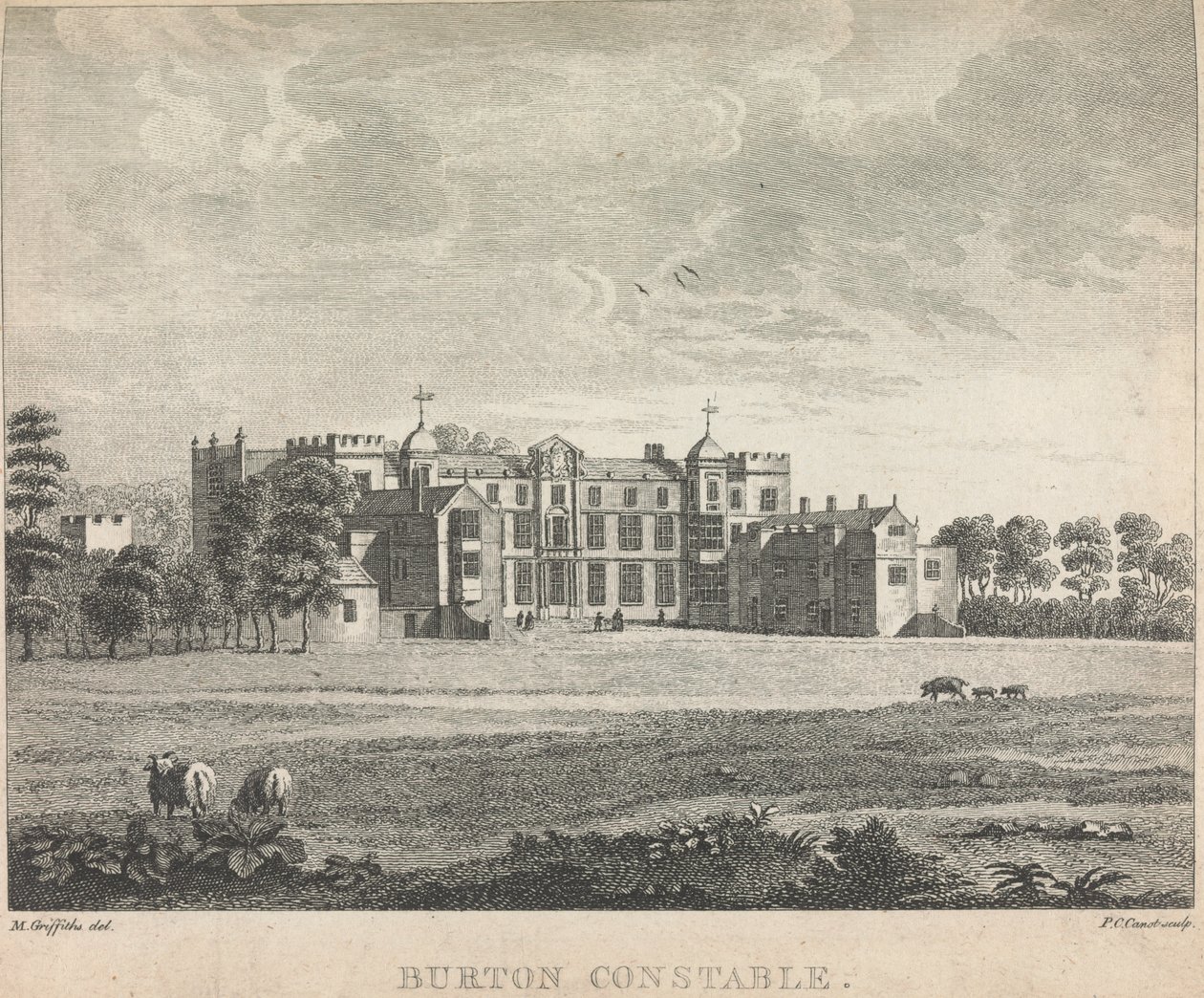 Burton Constable; pagina 53 (Volume Uno) da Pierre Charles Canot