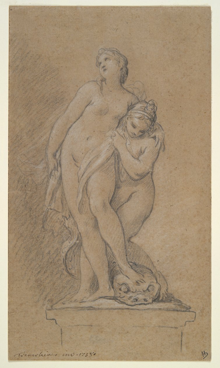Venere sostenuta da una Nereide da Pierre Charles Tremolieres