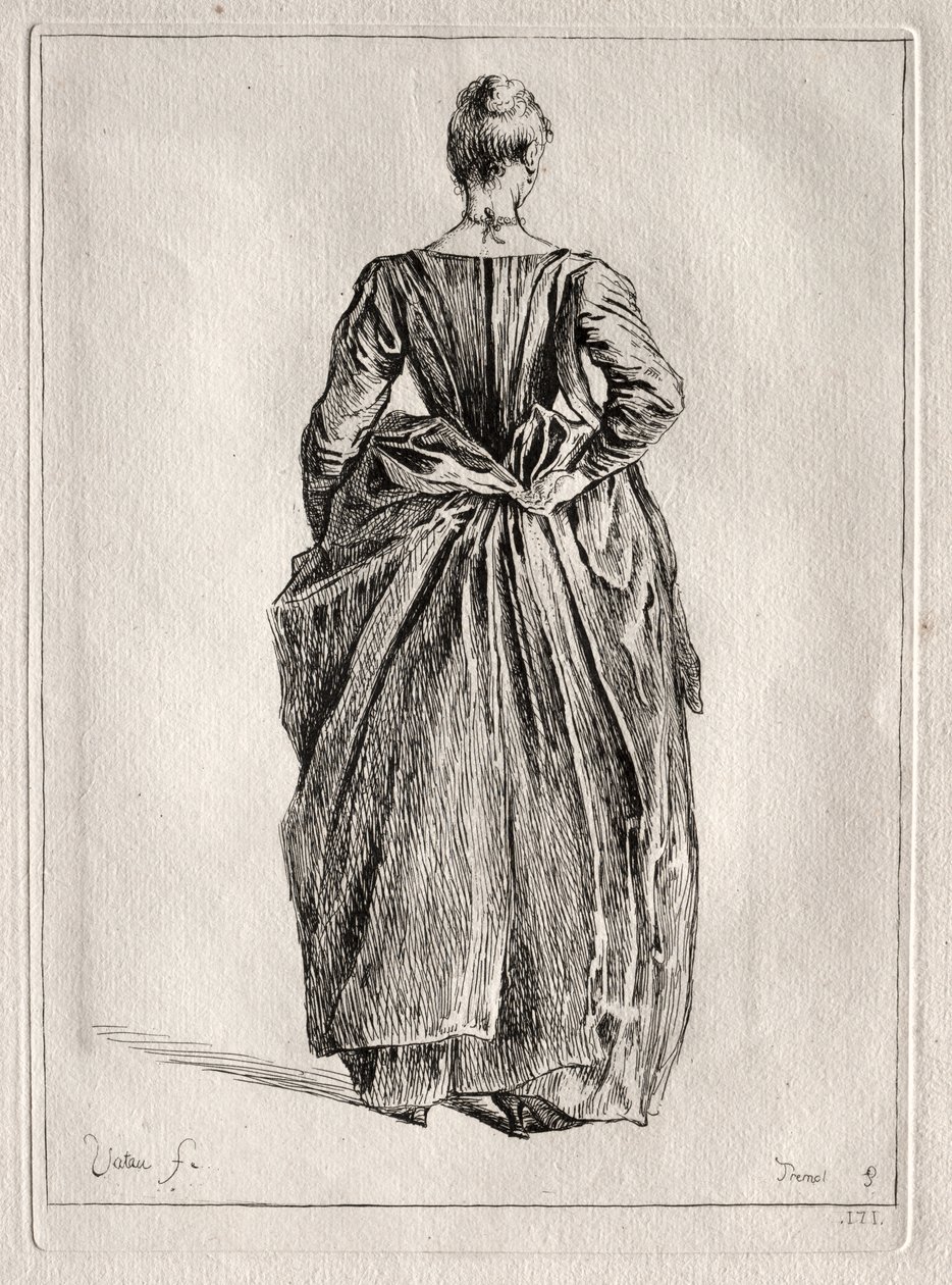 Studio di una Donna di Schiena da Pierre Charles Trémolière