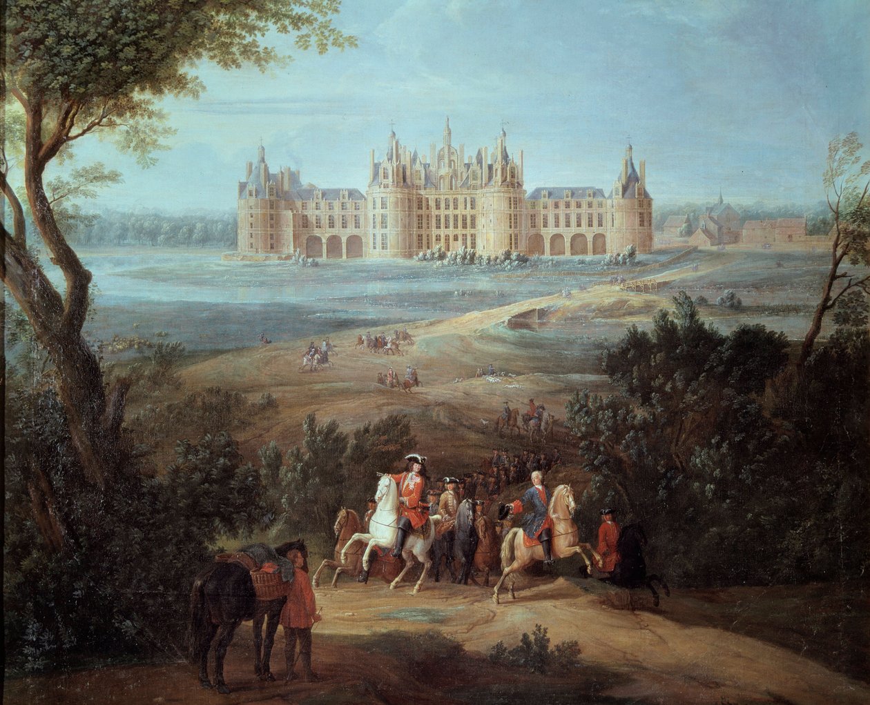 Veduta del Castello di Chambord, il Reggente Filippo II Duca d