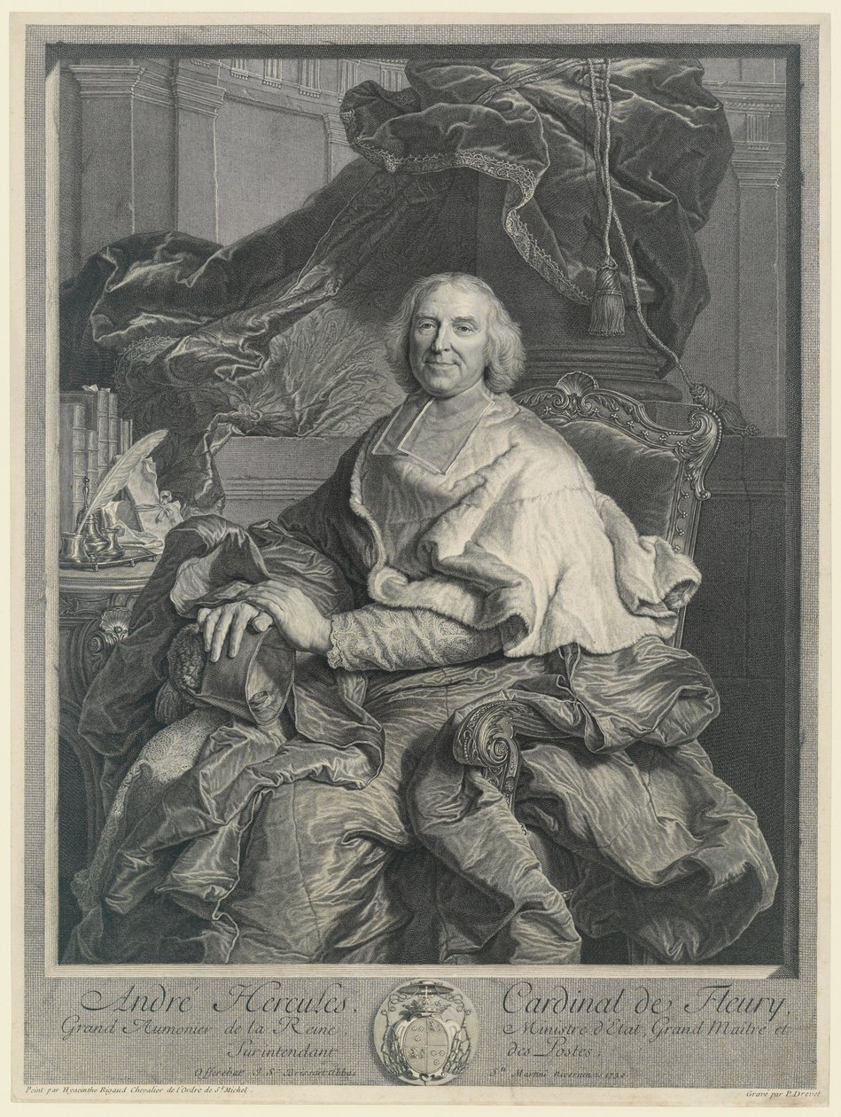 Andre Hercules, Cardinale de Fleury da Pierre Drevet
