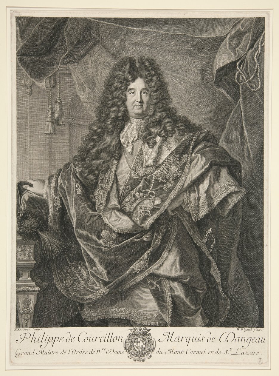 Philippe de Courcillon, Marchese di Dangeau da Pierre Drevet