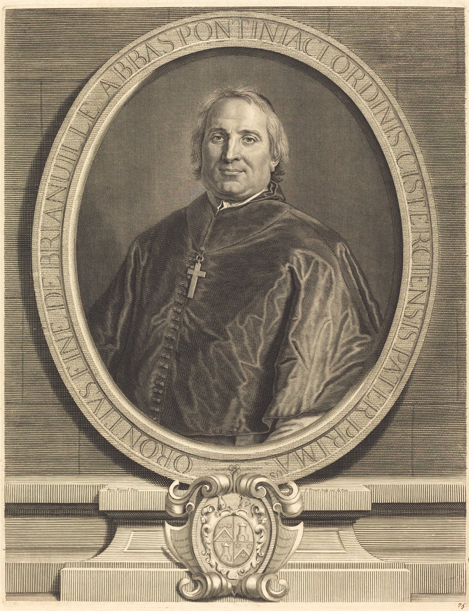 Fine de Brianville da Pierre Drevet after Hyacinthe Rigaud