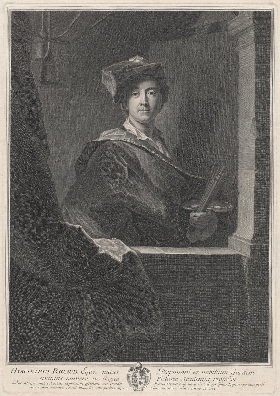 Hyacinthe Rigaud da Pierre Drevet, after Hyacinthe Rigaud