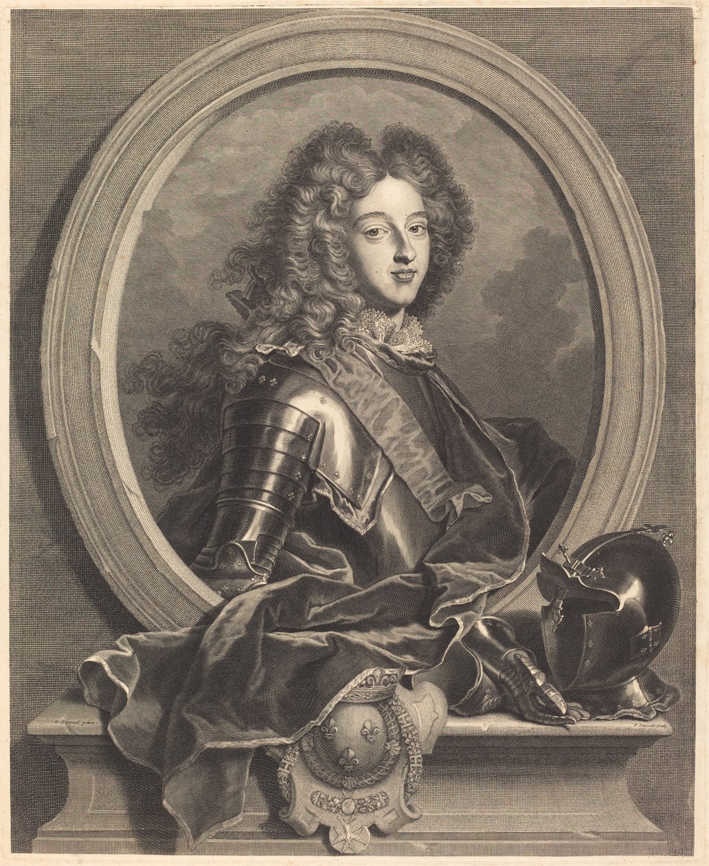Luigi di Francia, duca di Borgogna da Pierre Drevet after Hyacinthe Rigaud