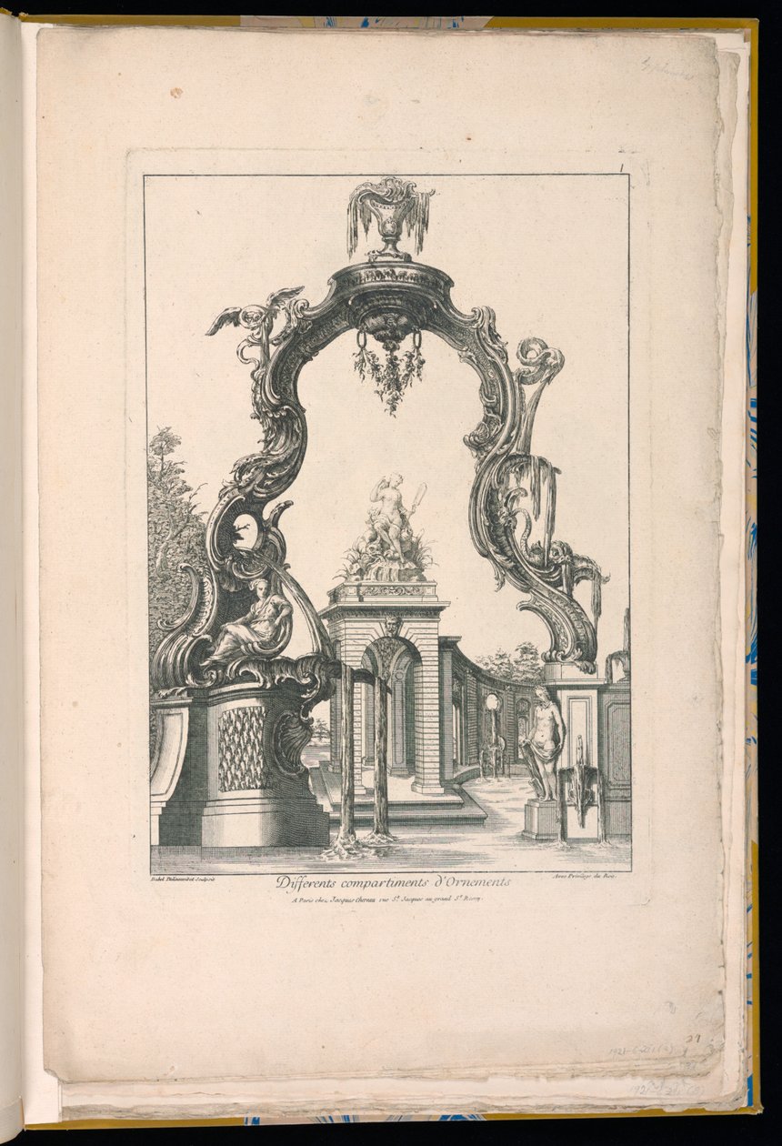 Cartiglio e fontana da Pierre Edme Babel
