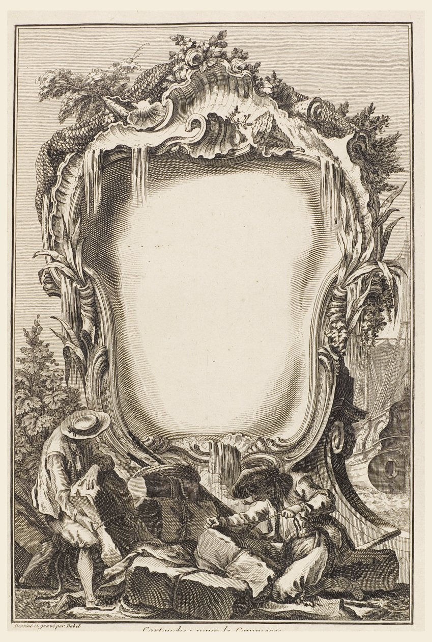 Cartouche per il Commercio da Pierre Edme Babel