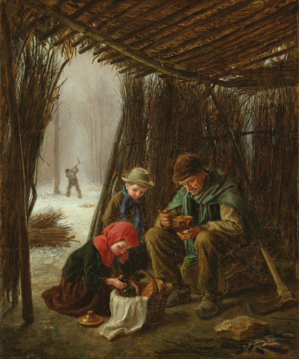 Il pasto del taglialegna da Pierre Edouard Frere