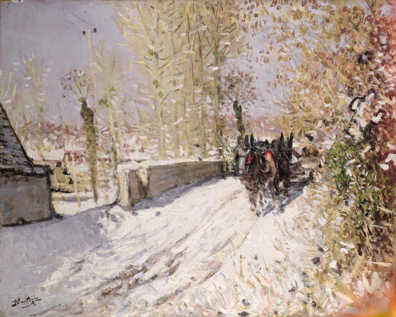 Paesaggio invernale da Pierre Eugene Montezin