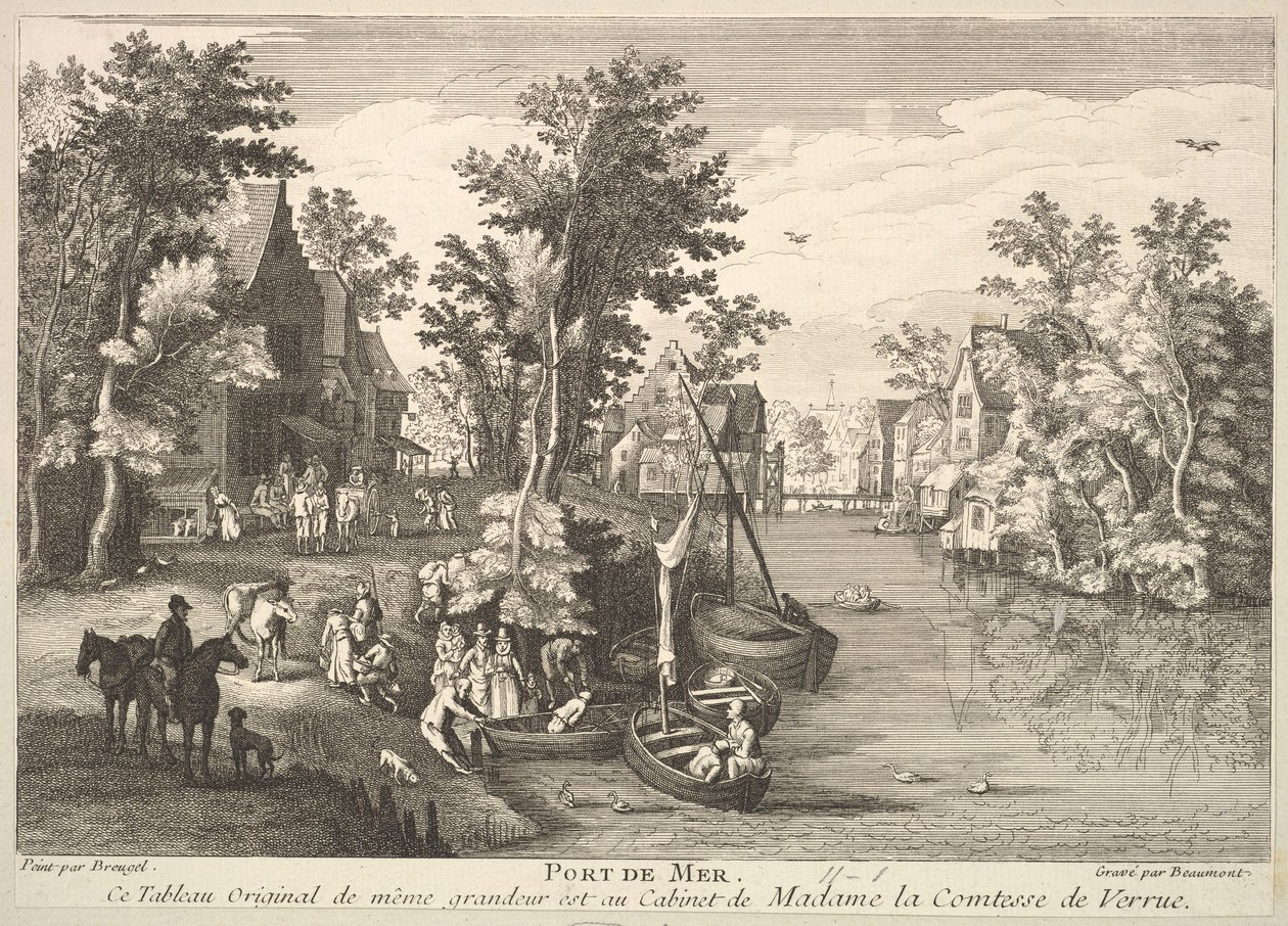 Porto marittimo da Pierre Francois Beaumont
