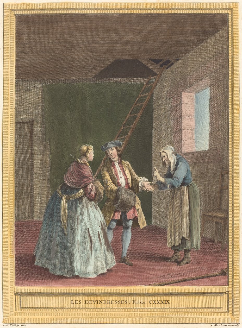 Le indovine da Pierre Francois Martenasie after Jean Baptiste Oudry